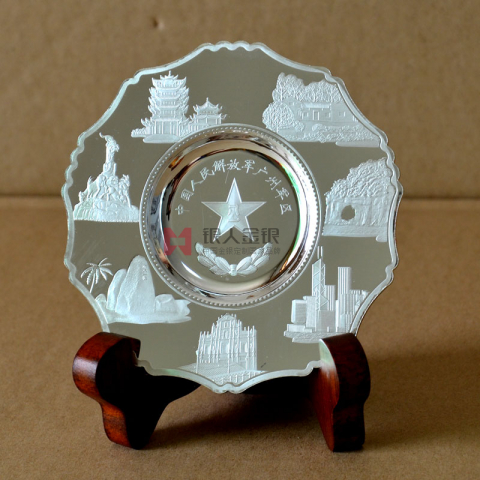 南部戰(zhàn)區(qū)廣州軍區(qū)紀(jì)念盤純銀制品擺件定制 南部戰(zhàn)區(qū)廣州軍區(qū)紀(jì)念盤純銀制品擺件定制