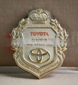日本豐田汽車(chē)鑲鉆徽標(biāo),純金徽標(biāo),純金標(biāo)牌,黃金金銀制品