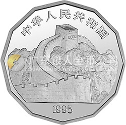 中國(guó)近代名畫(huà)系列金銀紀(jì)念幣(第2組)2/3盎司十二邊形銀質(zhì)紀(jì)念幣