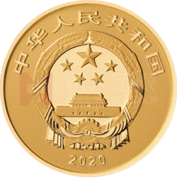 世界遺產(良渚古城遺址)金銀紀念幣8克圓形金質紀念幣